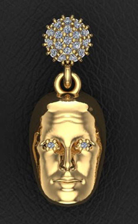 Human Face Earrings